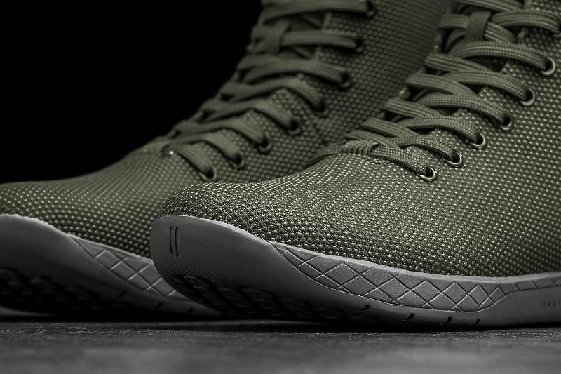 Nobull High-Top Army Grey Men's Trainers Grey | USA Z1408U